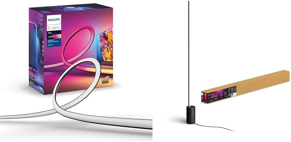 65-inch smart TV light strip, flowing color-changing LED light strip, multi-color TV backlight synced with music and games